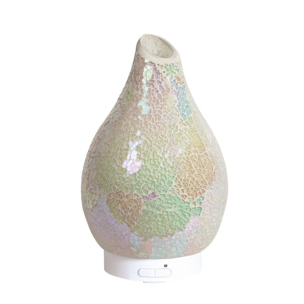 Aroma LED Pearl Crackle Ultrasonic Electric Essential Oil Diffuser £29.69